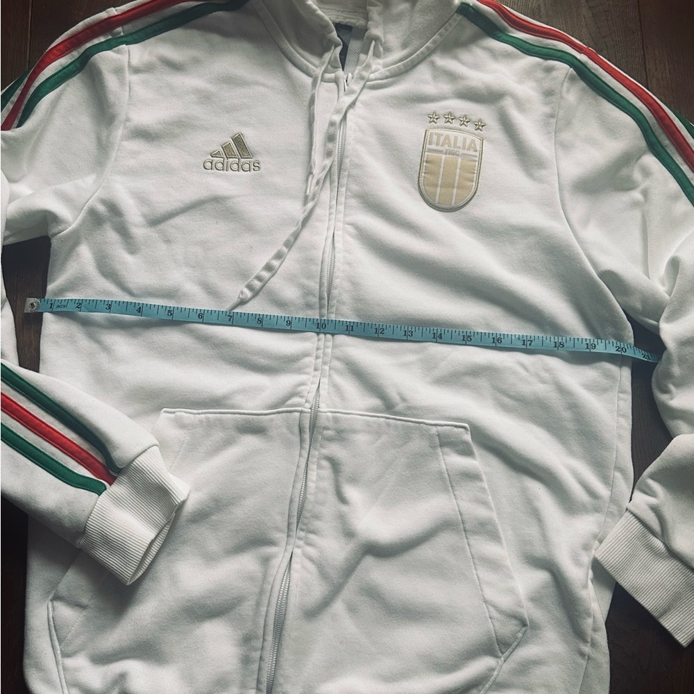 Adidas Italy Men’s full -zip White hoodie - Picture 6 of 15